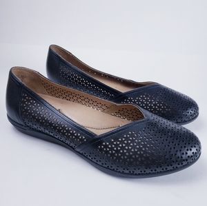 Dansko Flats Laser Cut Flowers Neely Leather 41